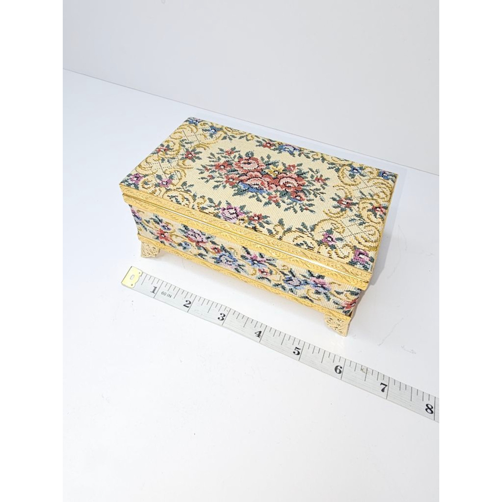 Floral Tapestry Jewelry Box - Picture 4 of 12